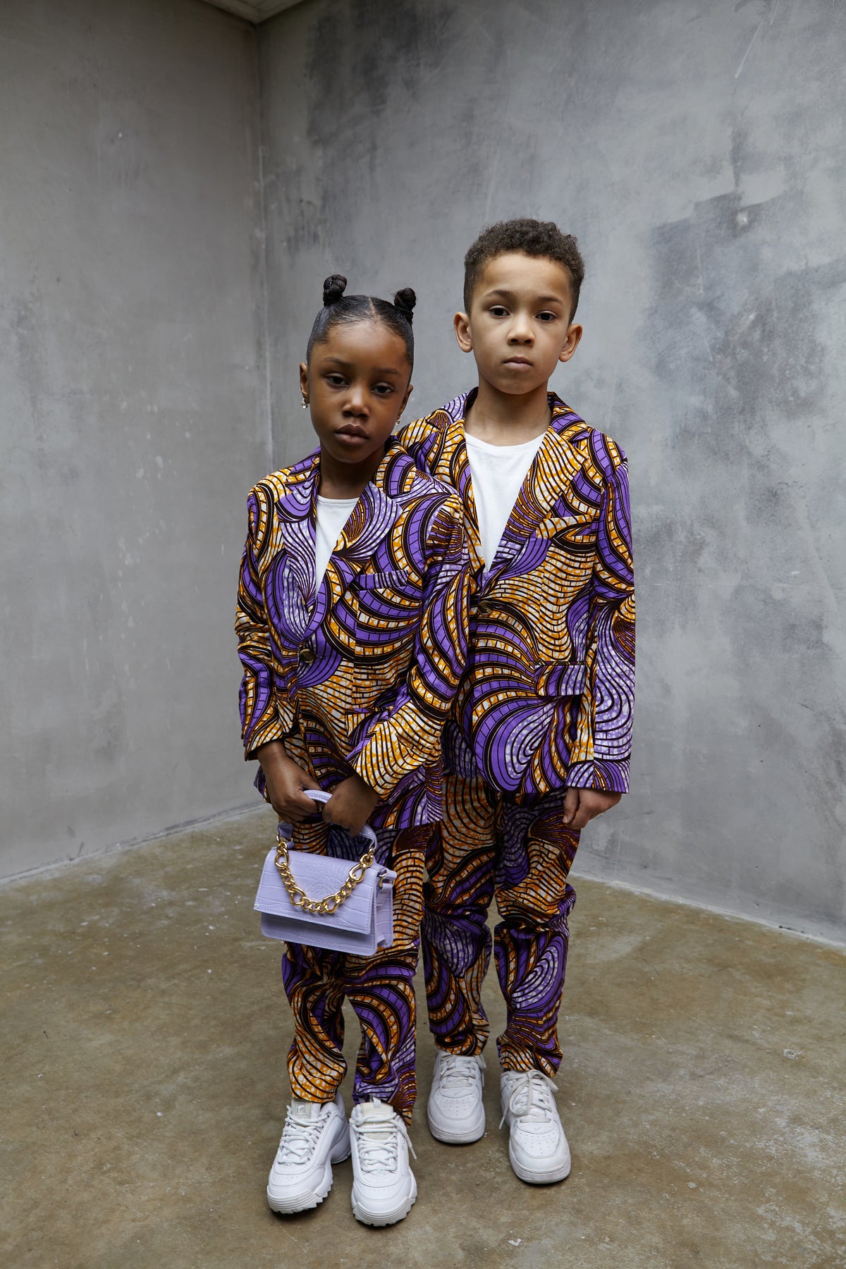 Ohema Ohene African print childrens suits