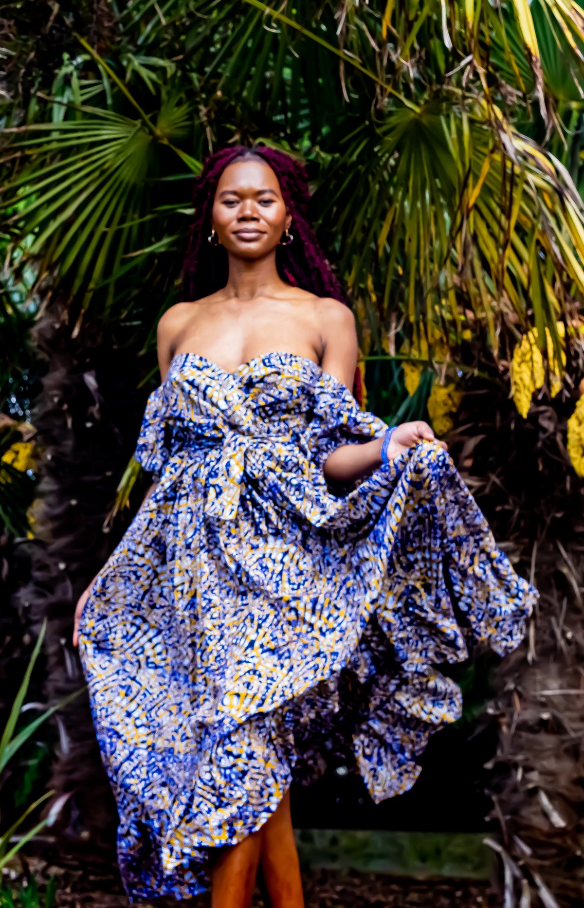 Akos Maxi dress Tie Dye - OHEMA OHENE AFRICAN INSPIRED FASHION