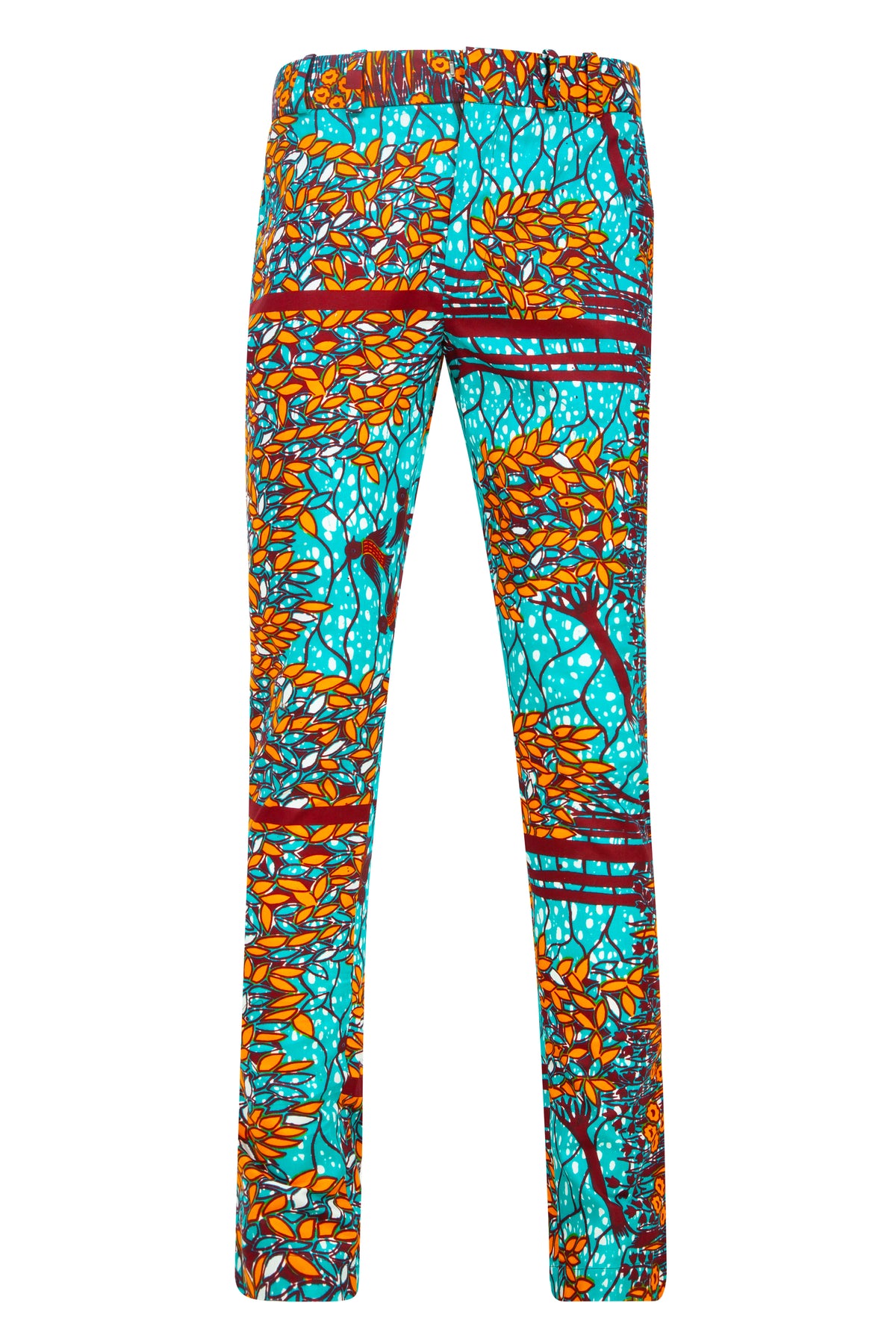 Osei African print Slim leg Trouser- Ewuarsi - OHEMA OHENE AFRICAN INSPIRED FASHION