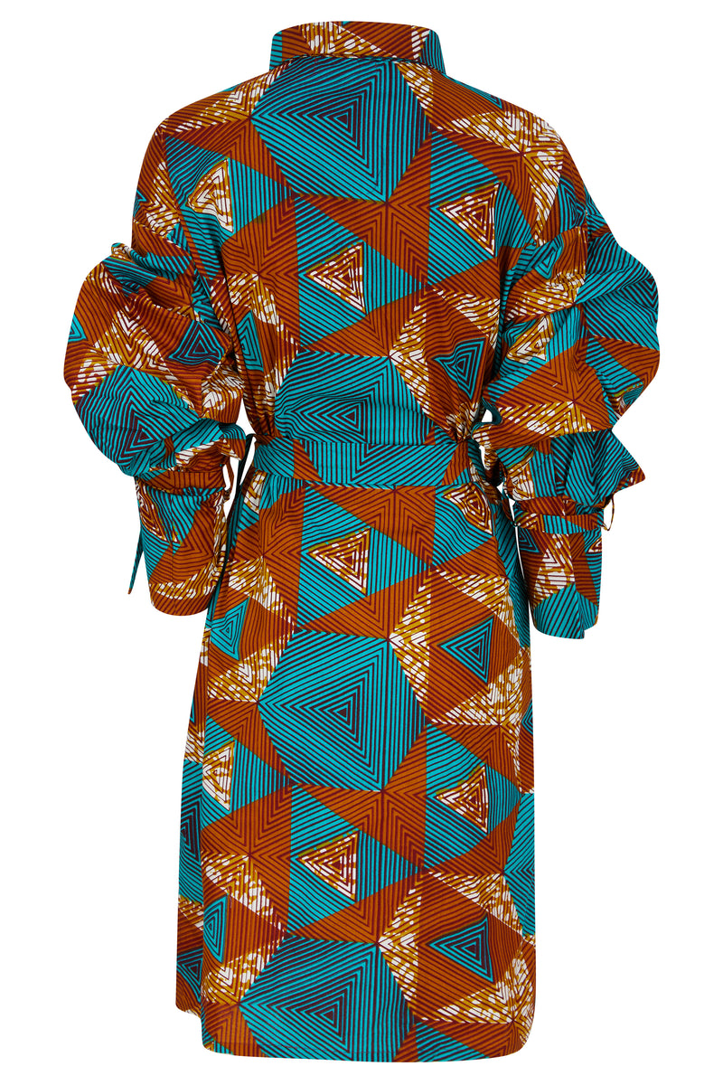 African print shirt dress Ohema Ohene