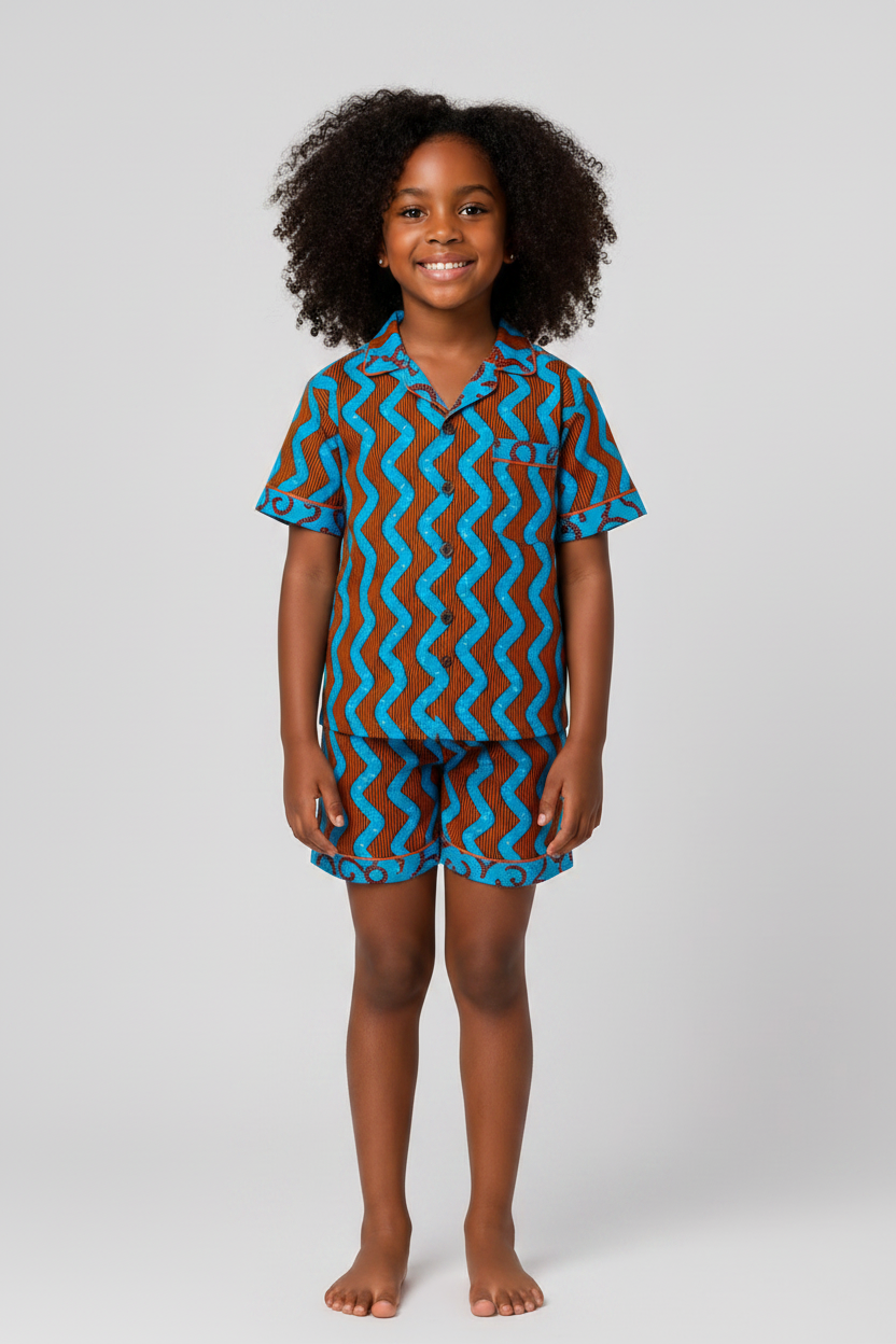 Kids Amber River Cotton Pyjama Set
