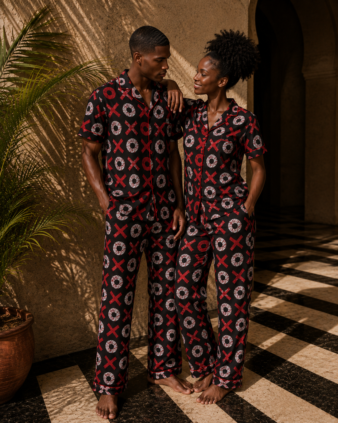 Hugs & Kisses Cotton Trouser Pyjama Set