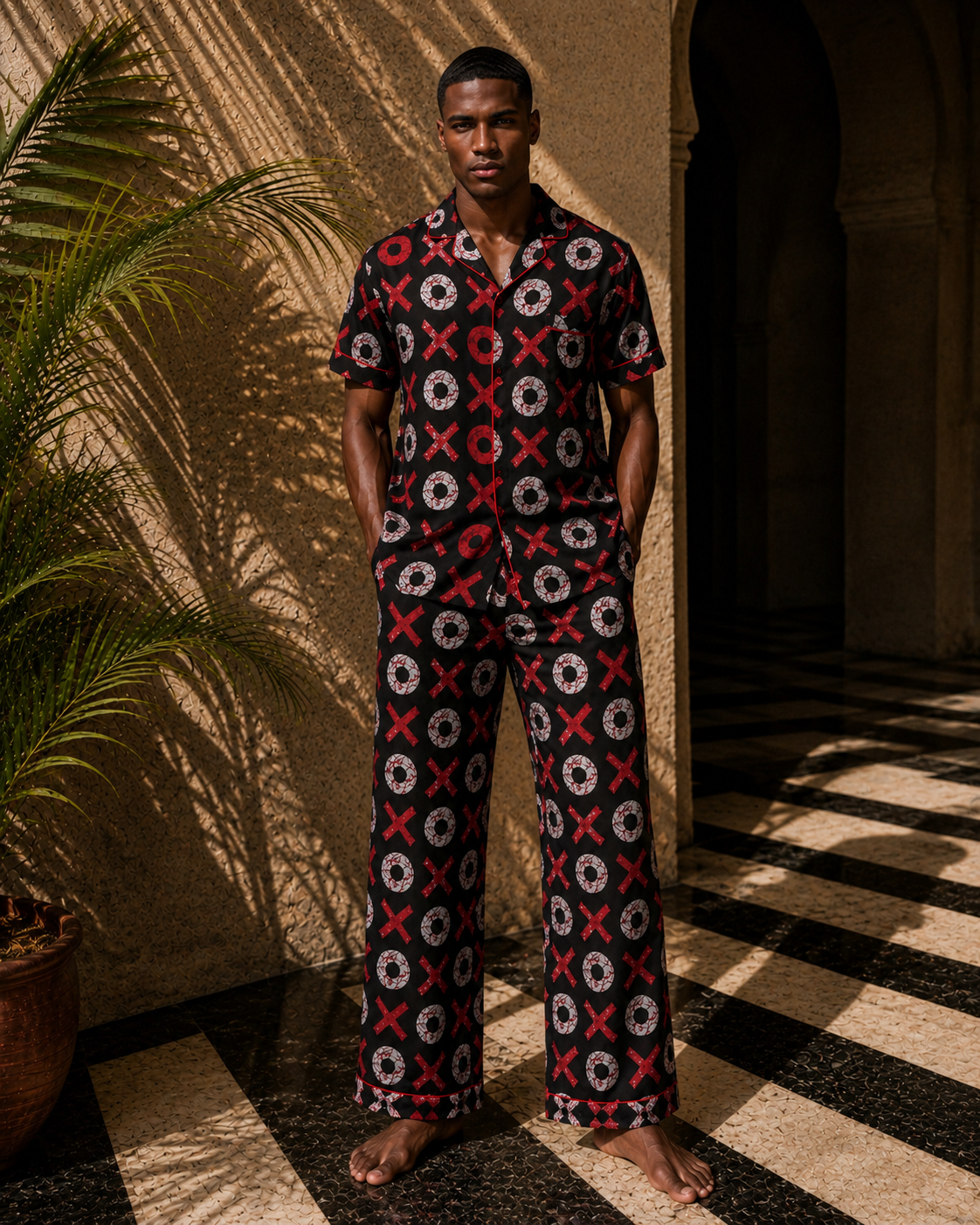 Hugs & Kisses Cotton Trouser Pyjama Set