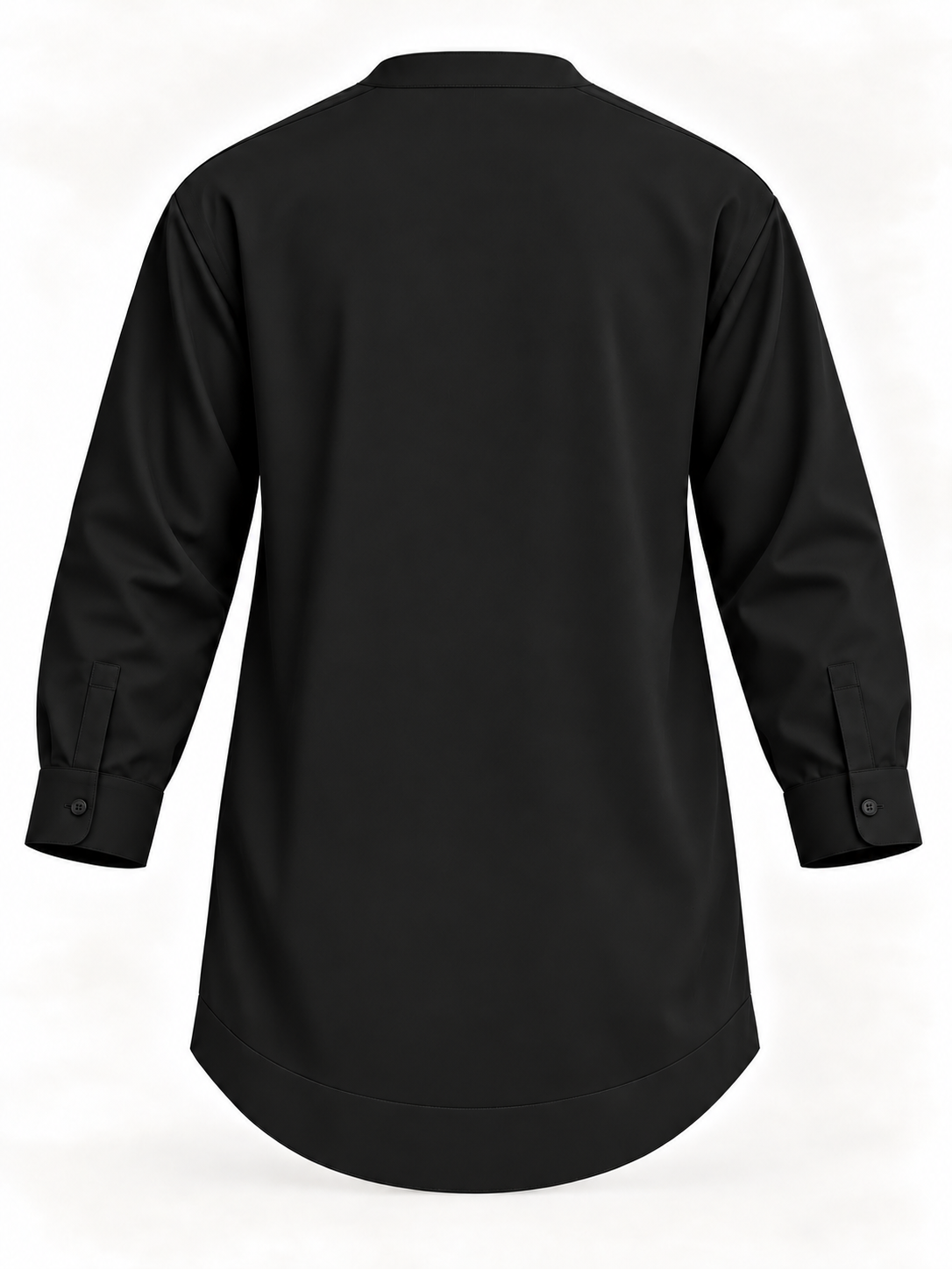 Men's Senator Black Long Sleeve Kaftan Suit