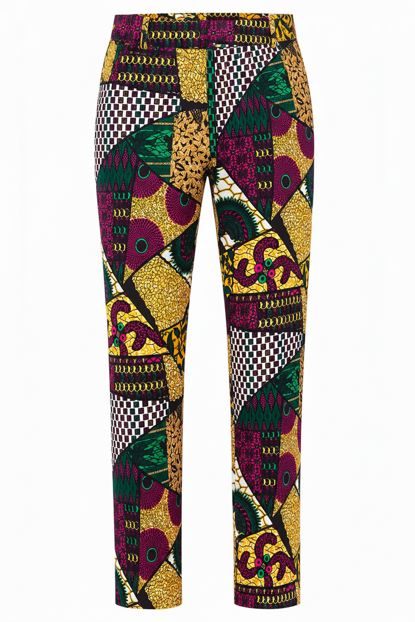 Men's African print Trousers Akosombo Print