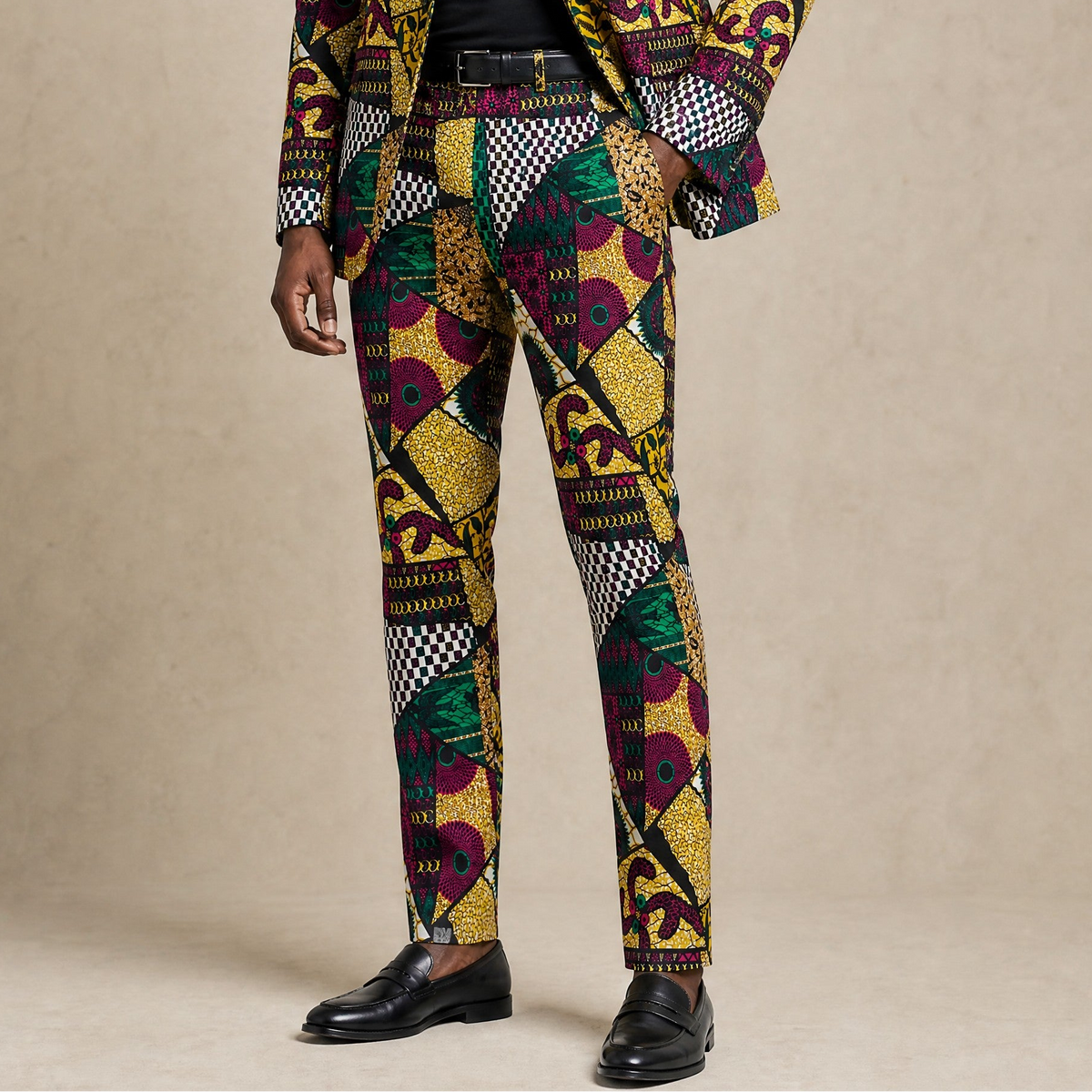 Men's African print Trousers Akosombo Print