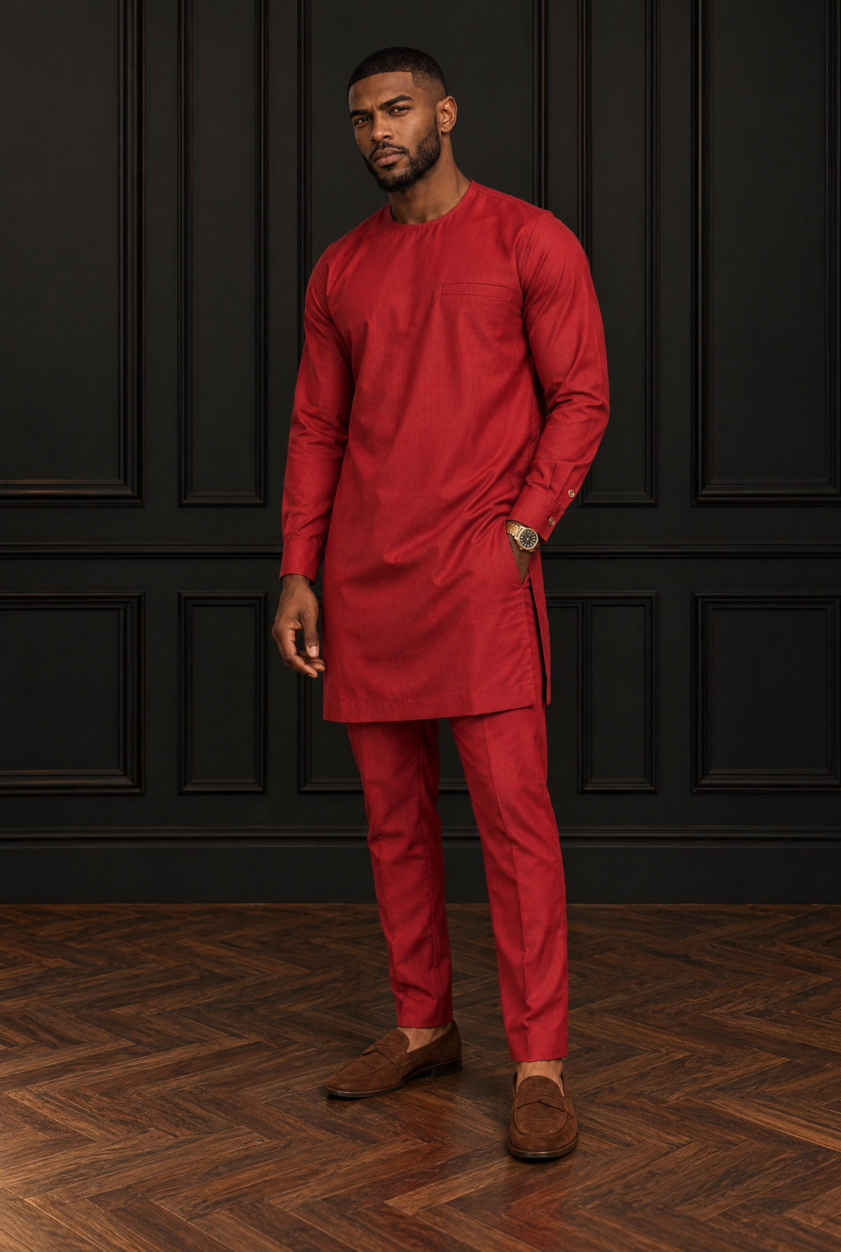 Men's Long Kaftan Suit