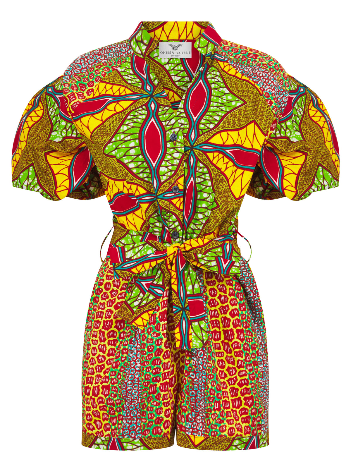 African print playsuit