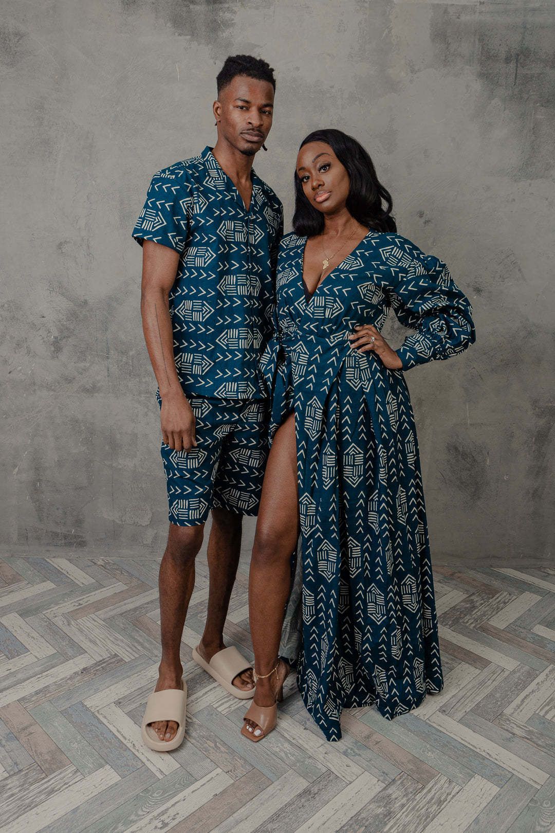 Matching couple african print clearance outfits