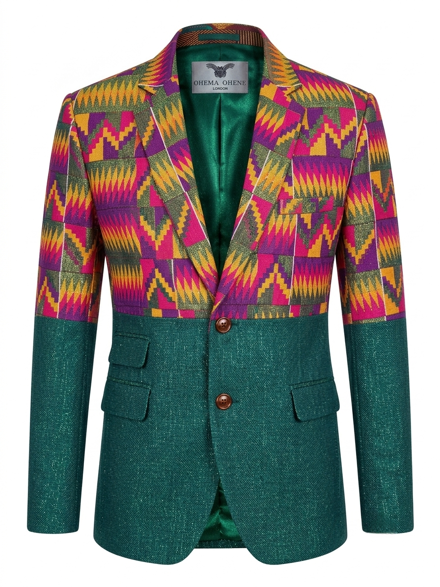 Ohema Ohene Mens blazer kente