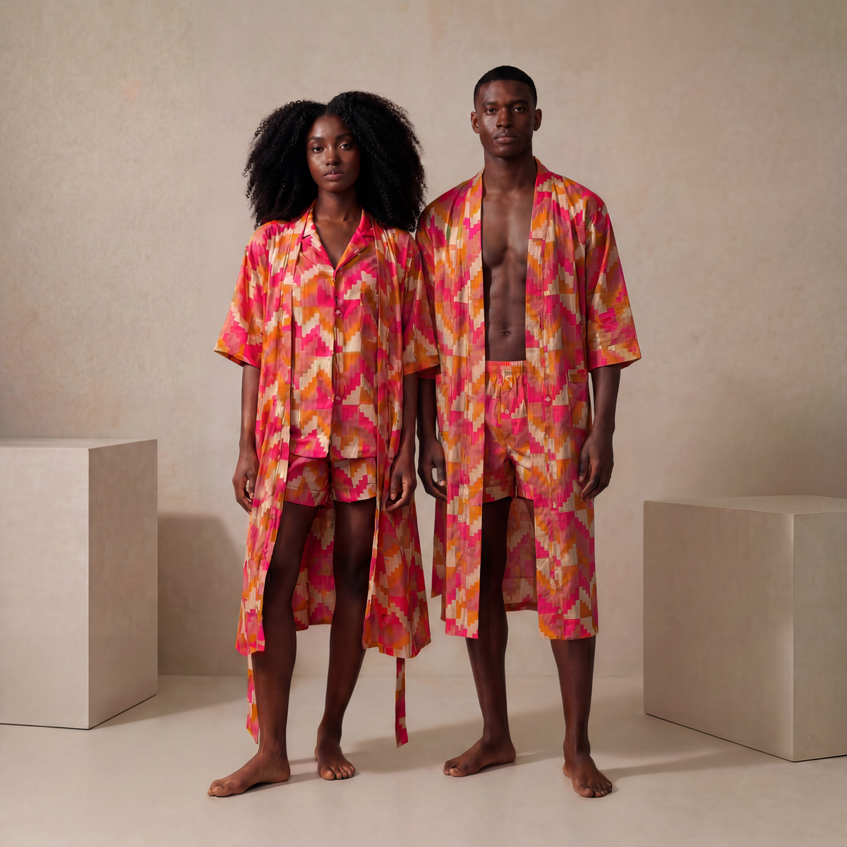 Ohema Ohene unisex 3 piece Kente PJ set