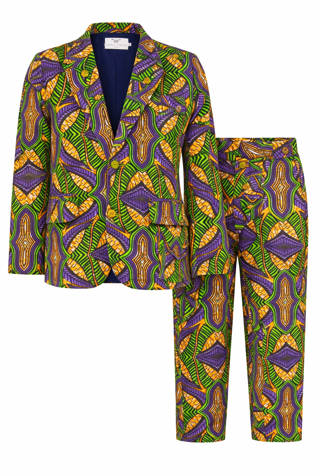 Boys African print suit Ohema Ohene