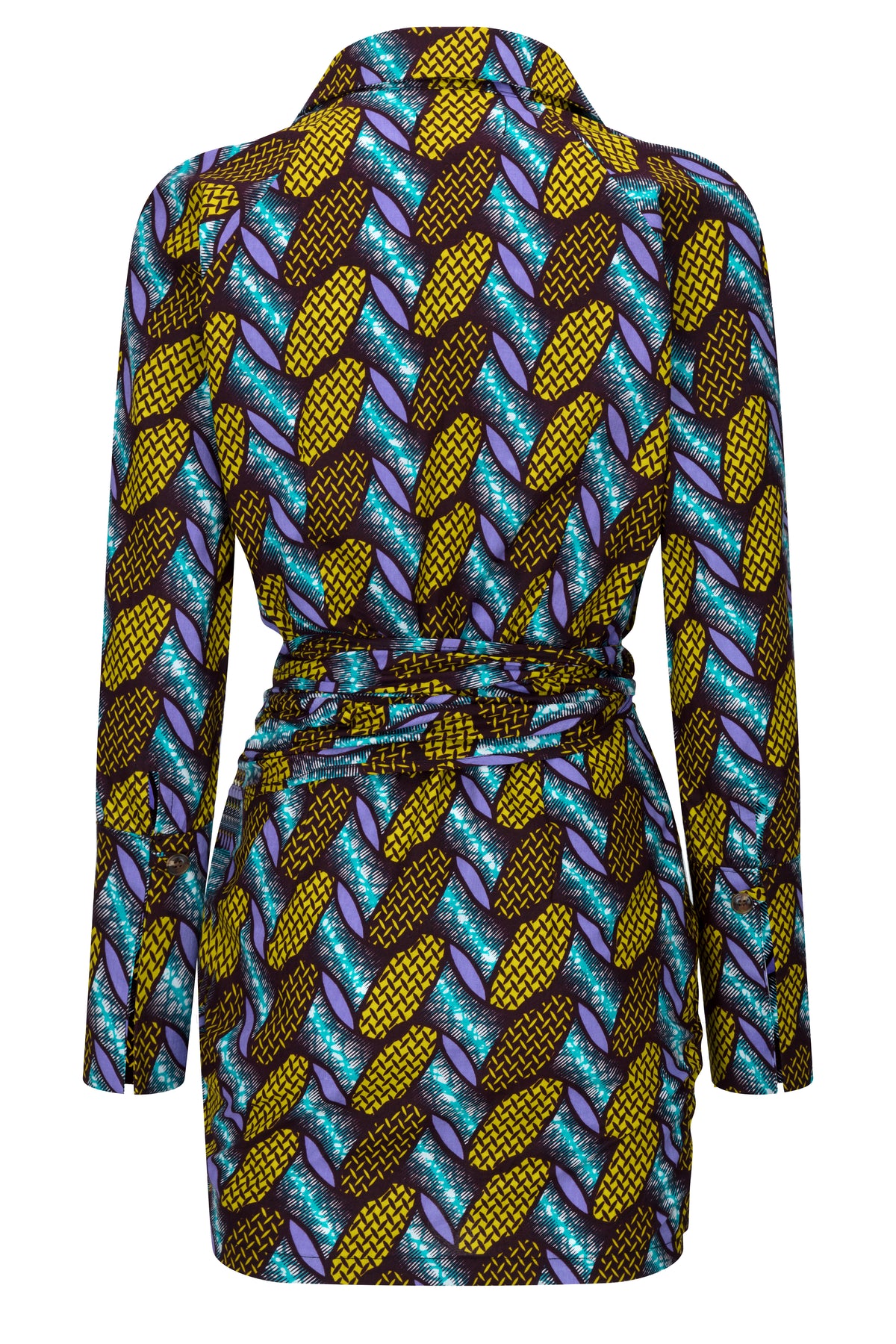 Davina wrap shirt dress - OHEMA OHENE AFRICAN INSPIRED FASHION
