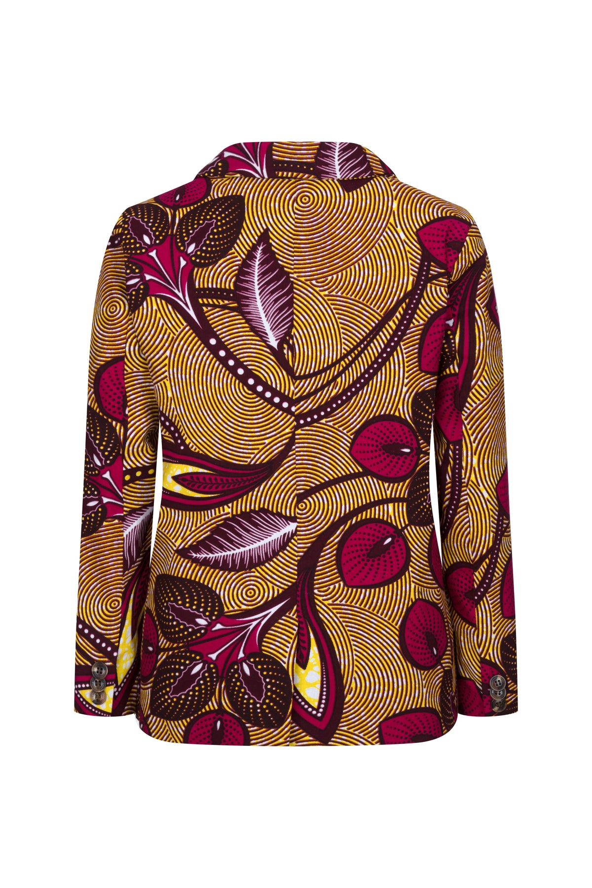 Kids Unisex Suit Set- 'Wine Floral' - OHEMA OHENE AFRICAN INSPIRED FASHION