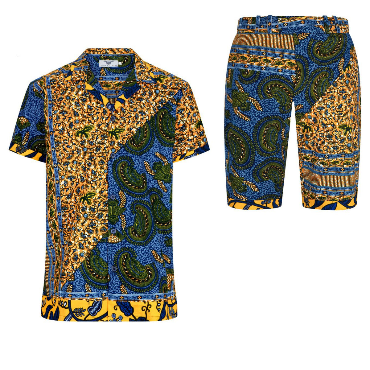 Jamie African print shorts-Meba - OHEMA OHENE AFRICAN INSPIRED FASHION