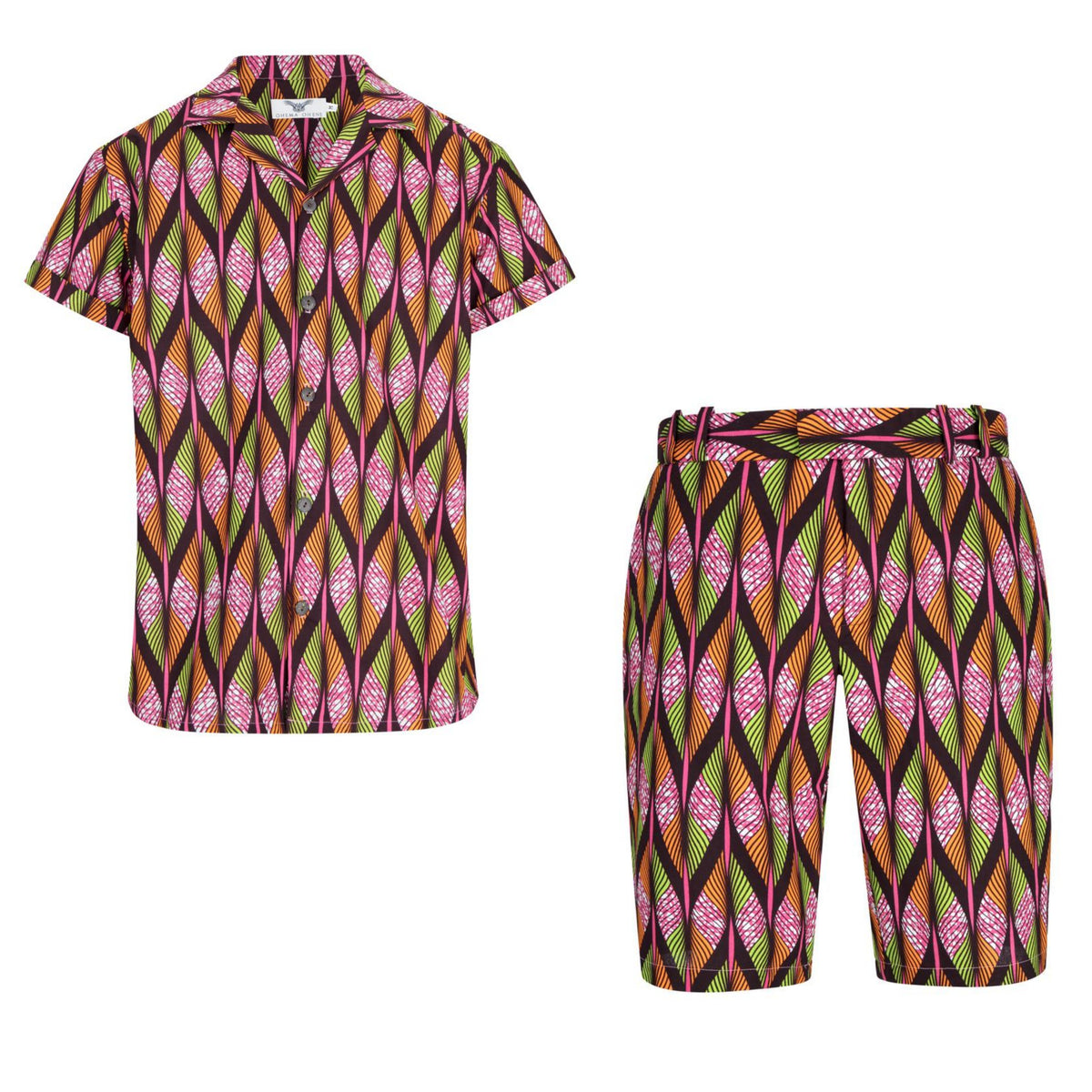 Jamie African print shorts-N'tisa - OHEMA OHENE AFRICAN INSPIRED FASHION