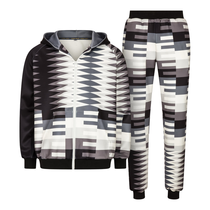 Luxe tracksuit black - OHEMA OHENE AFRICAN INSPIRED FASHION