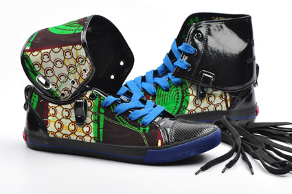 OH! Kofi African print Hi Top Sneaker-Cocobean - OHEMA OHENE AFRICAN INSPIRED FASHION