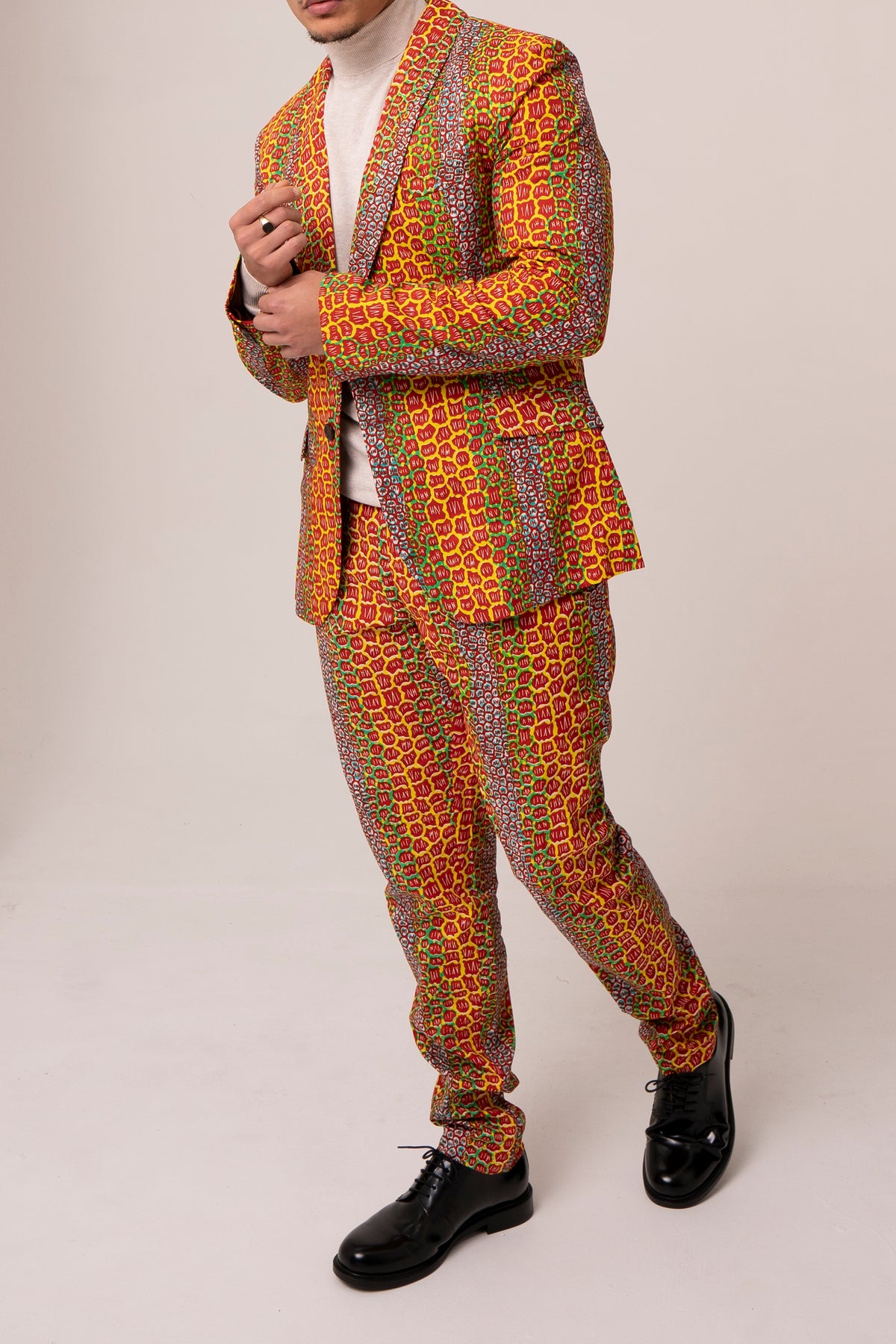 Osei straight leg trousers-Firestone - OHEMA OHENE AFRICAN INSPIRED FASHION