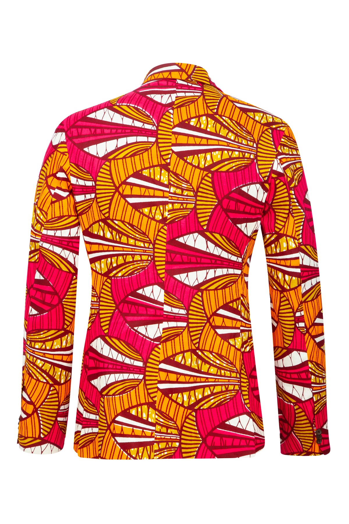 Joshua African print blazer- Tulip - OHEMA OHENE AFRICAN INSPIRED FASHION