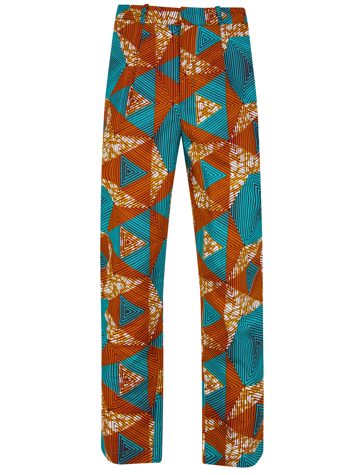 Mens african print cropped trouser