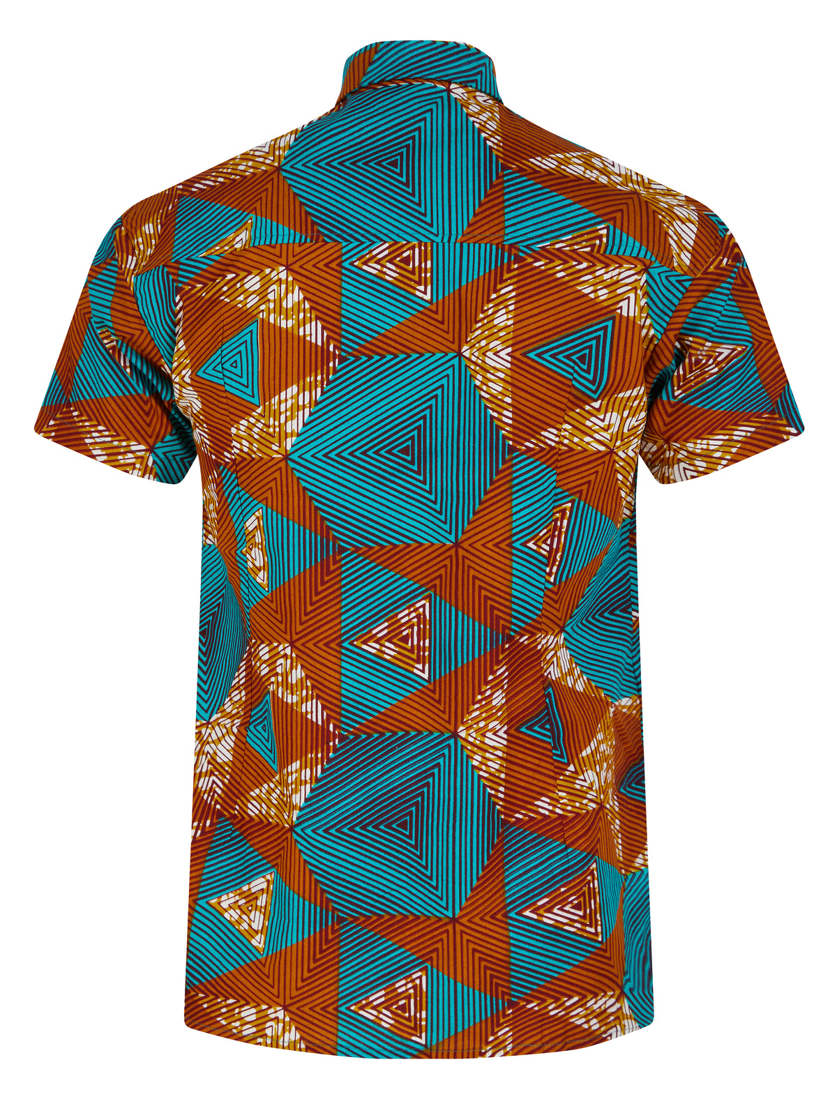 Men's SS African print shirt- Labyrinth - OHEMA OHENE AFRICAN INSPIRED FASHION