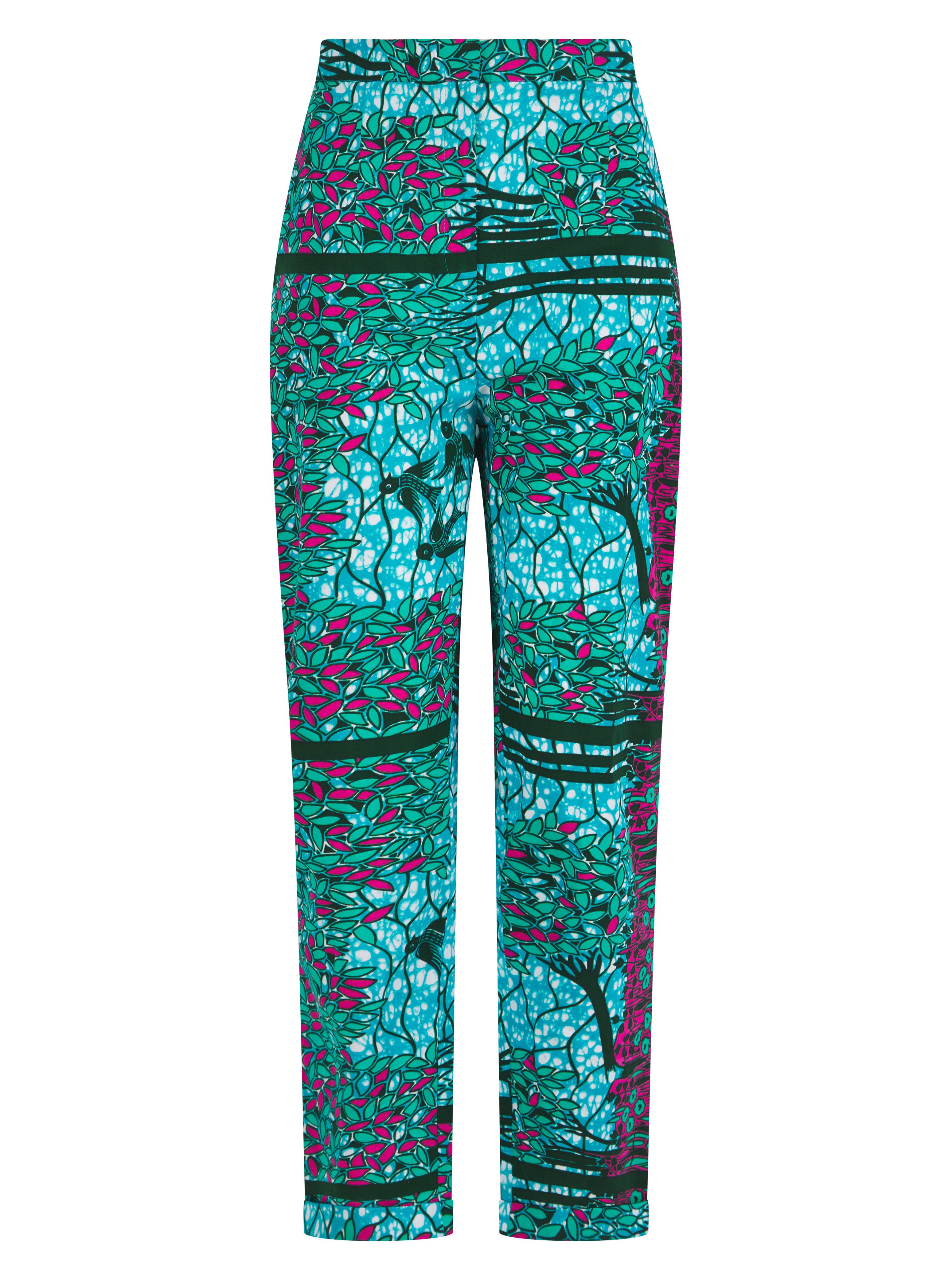 Patterned trousers - Light pink/Patterned - Ladies | H&M IN