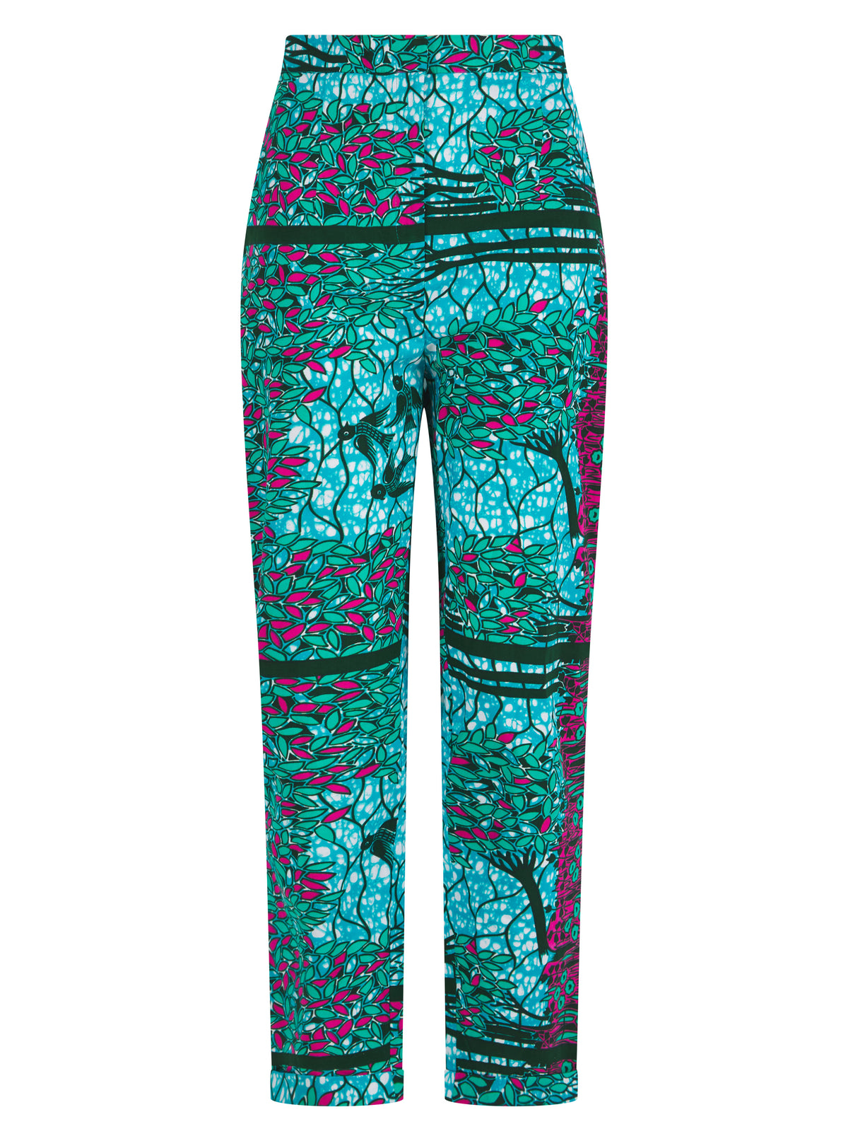 African print Dee High Waisted Trousers