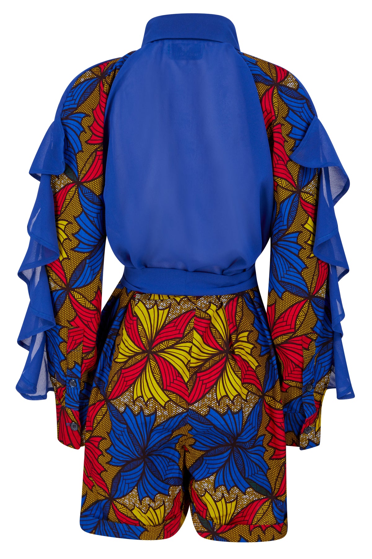 Linda African Print Playsuit - OHEMA OHENE AFRICAN INSPIRED FASHION