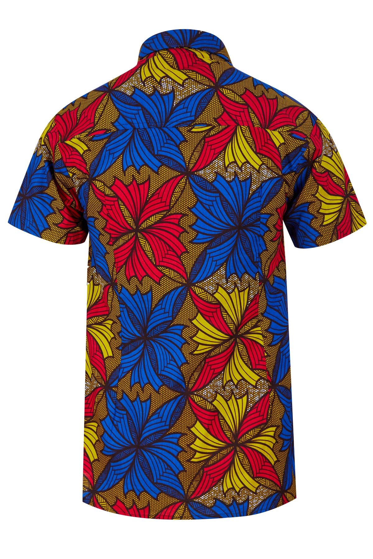Men's short sleeve shirt 3D Floral - OHEMA OHENE AFRICAN INSPIRED FASHION