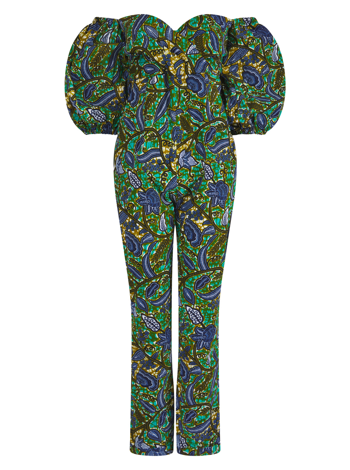 Natalie Luxe Big Sleeve African Print Jumpsuit