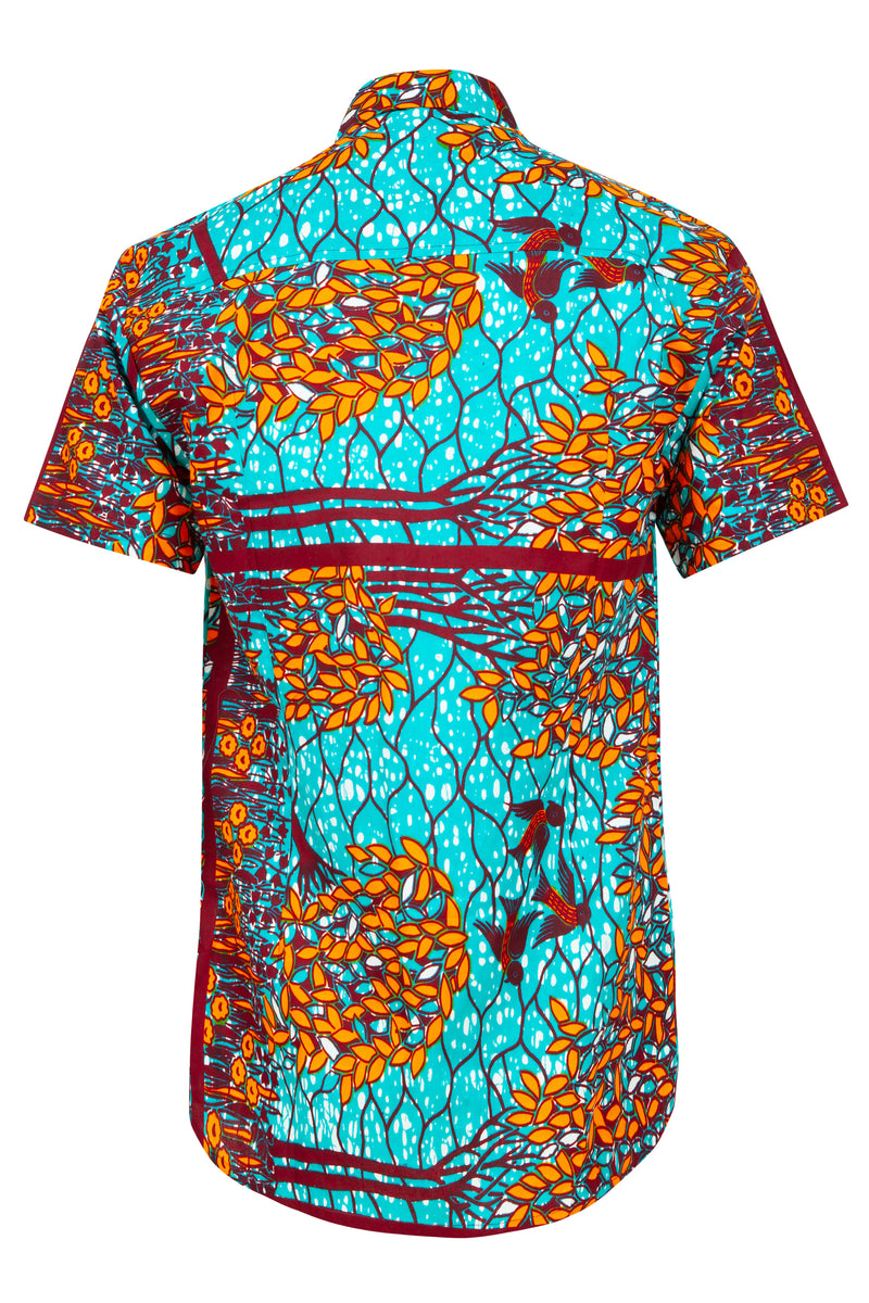 Men's African print shirt ohema ohene