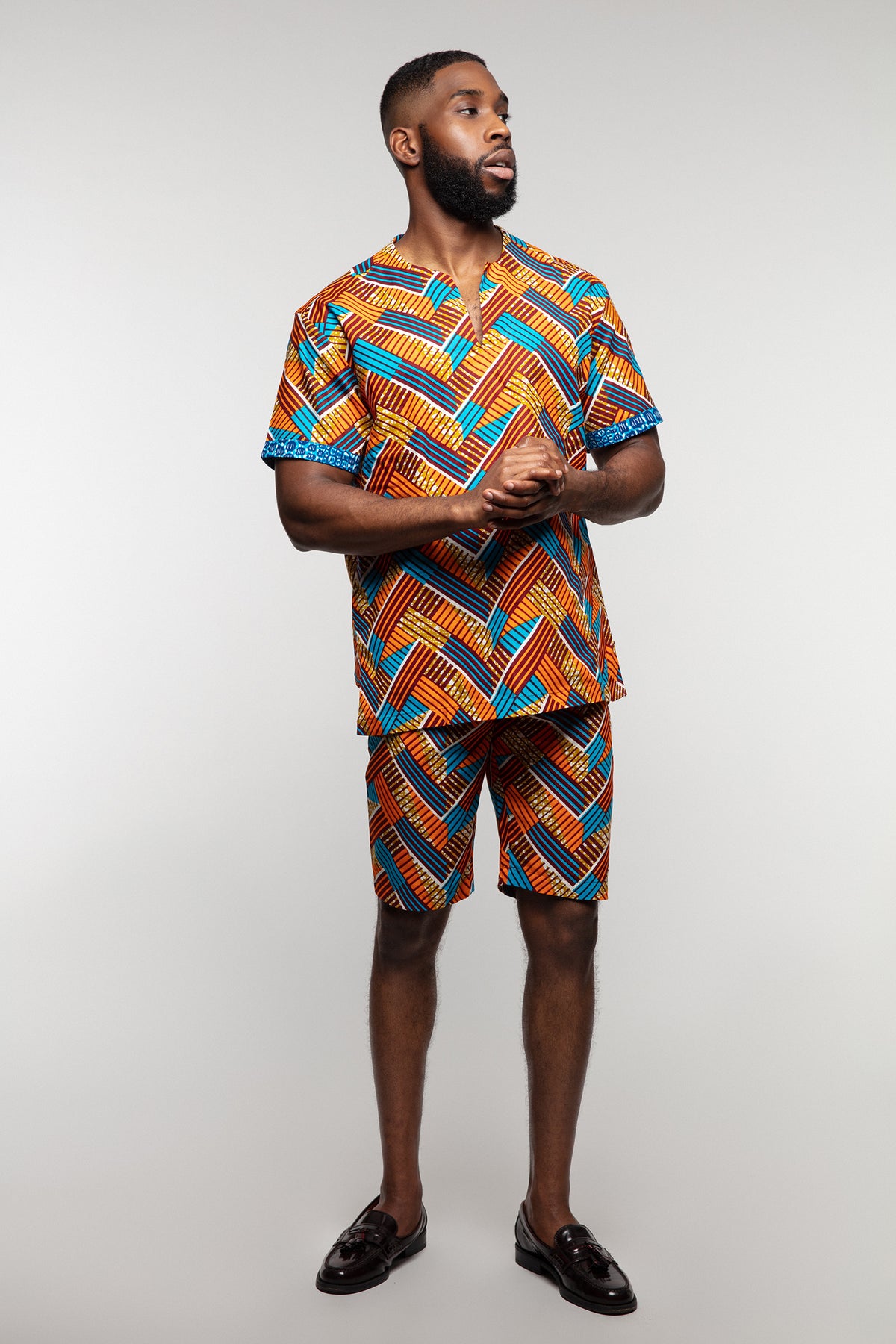 African print tunic kaftan