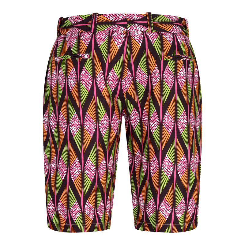Jamie African print shorts-N'tisa - OHEMA OHENE AFRICAN INSPIRED FASHION
