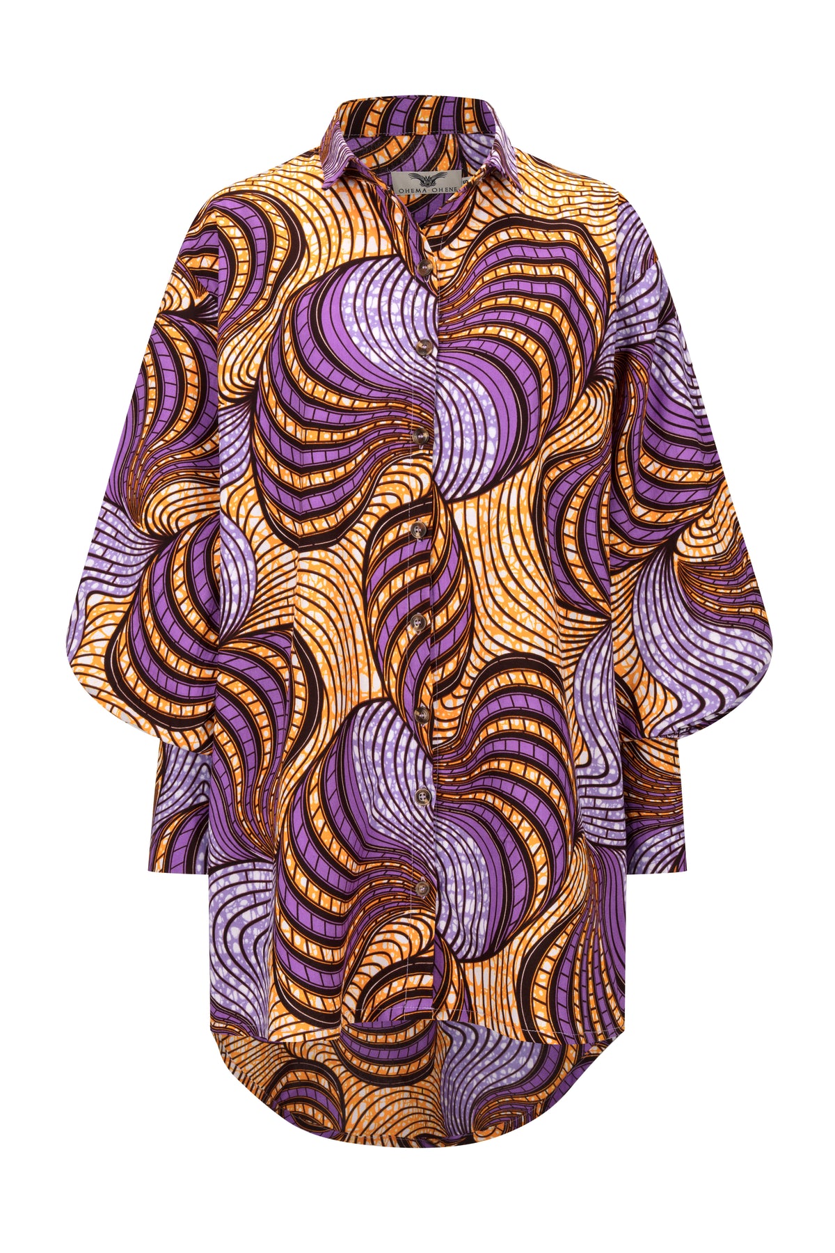 Sarah oversized exaggerated sleeve shirt dress – OHEMA OHENE AFRICAN ...
