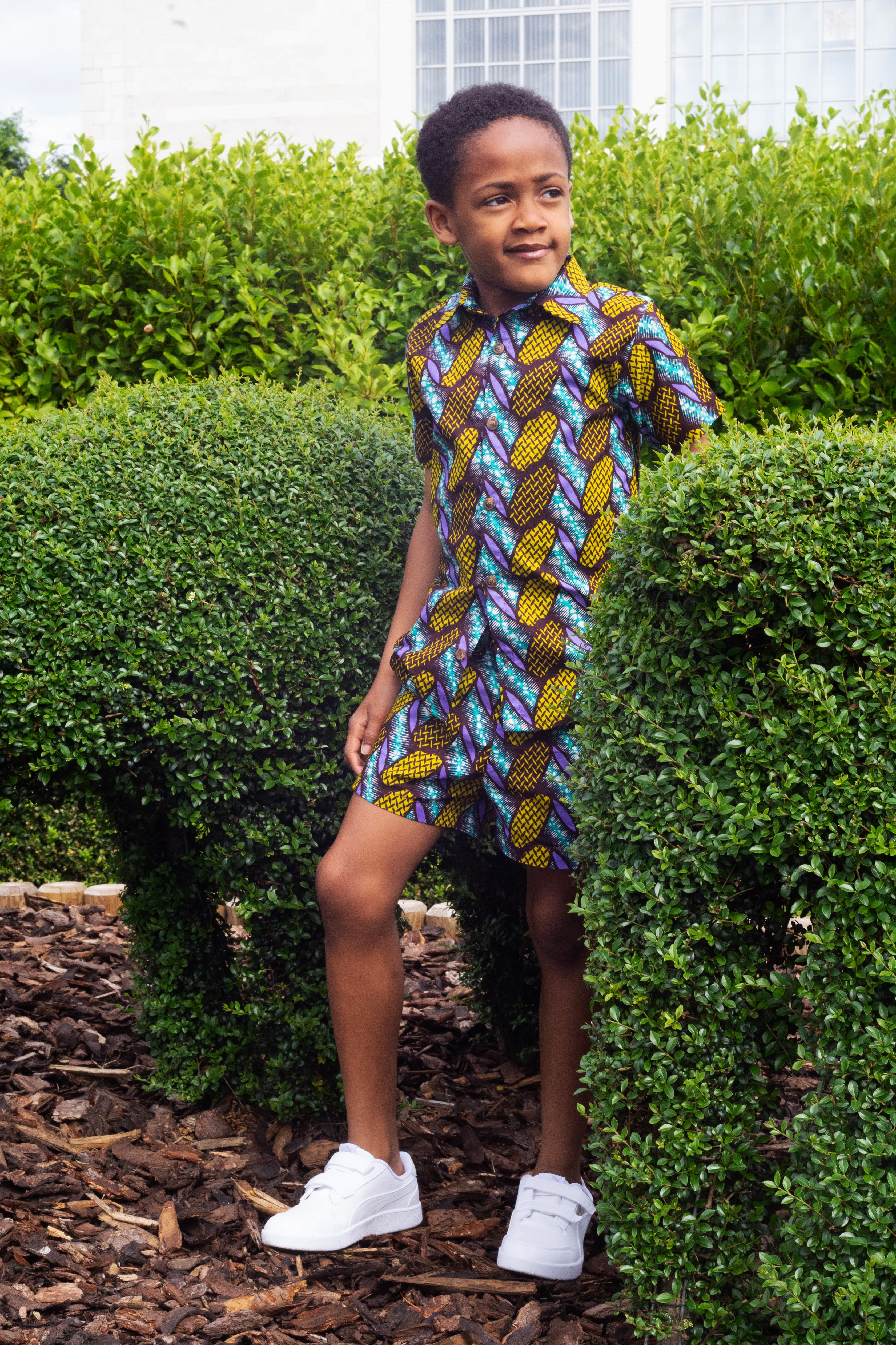 Boys african clearance shirt