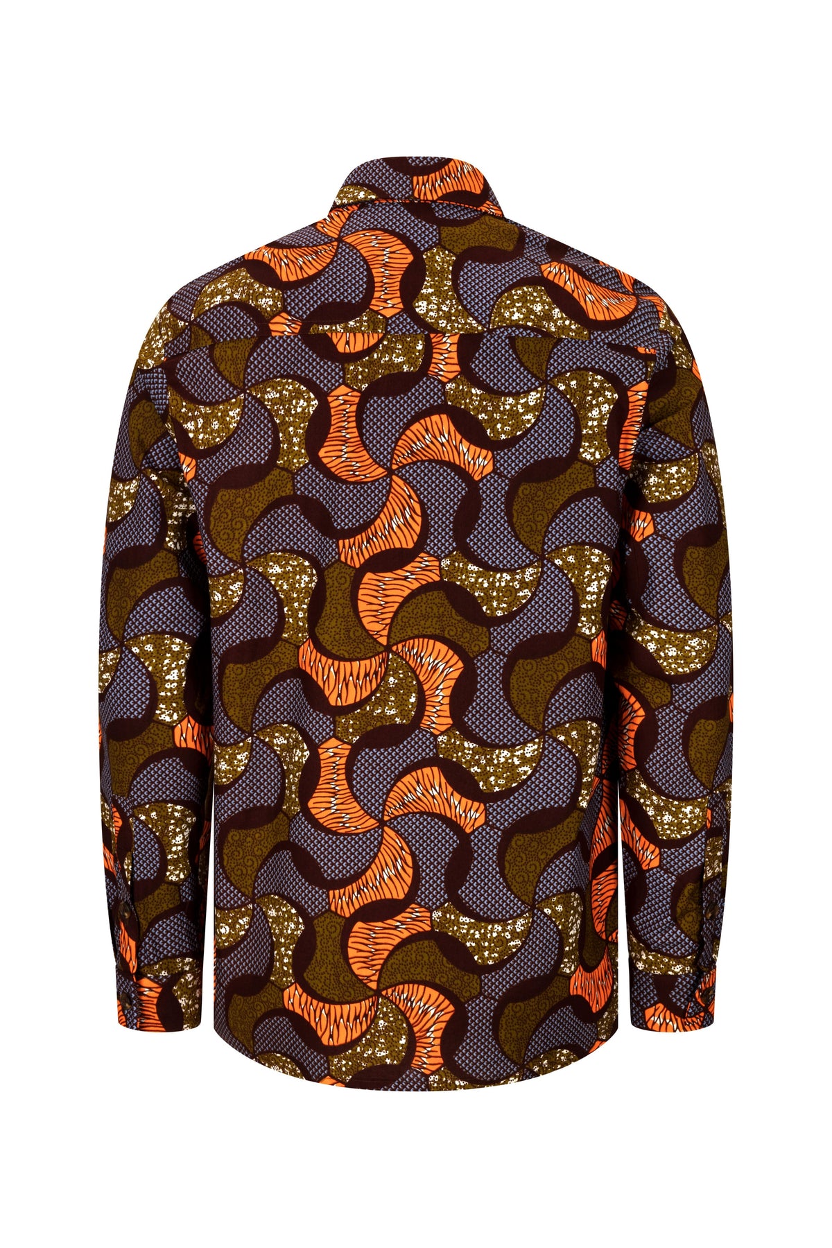 African Wear Long Sleeve Printed Shirts Abu African Print Long