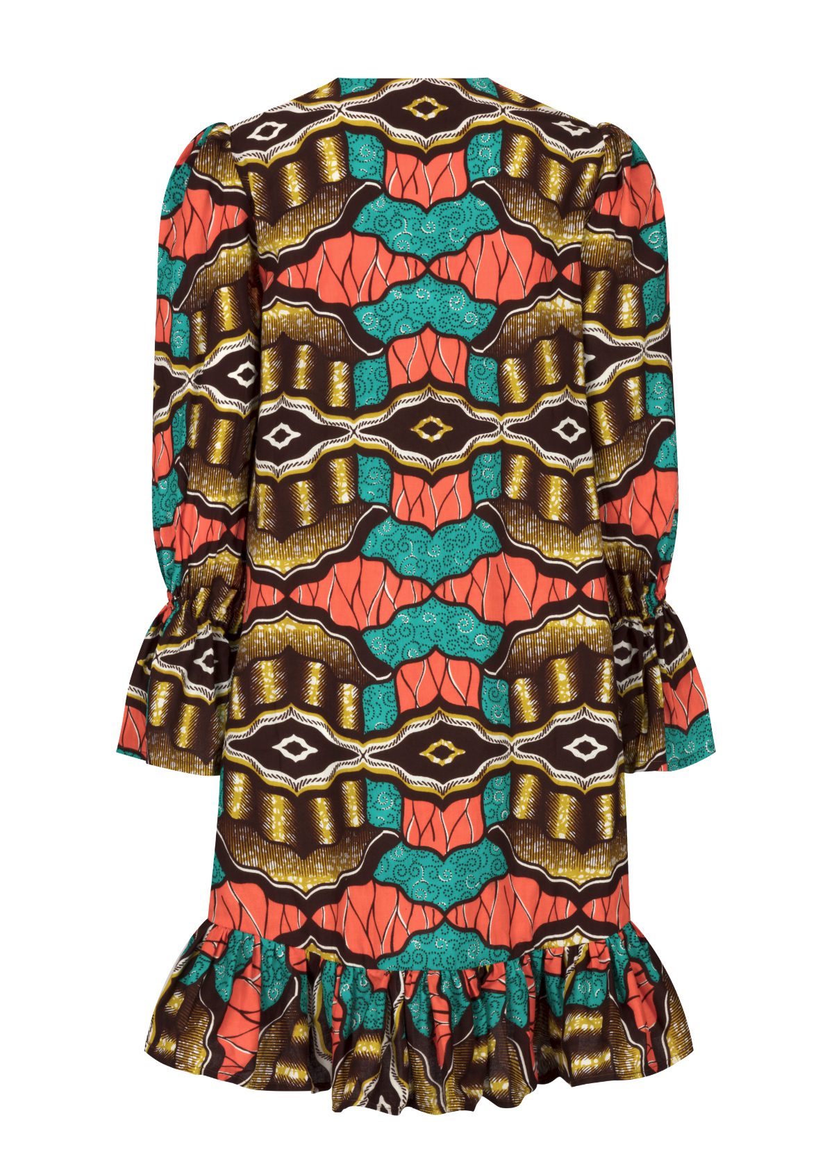 Abbey Long Sleeve Midi Dress - OHEMA OHENE AFRICAN INSPIRED FASHION
