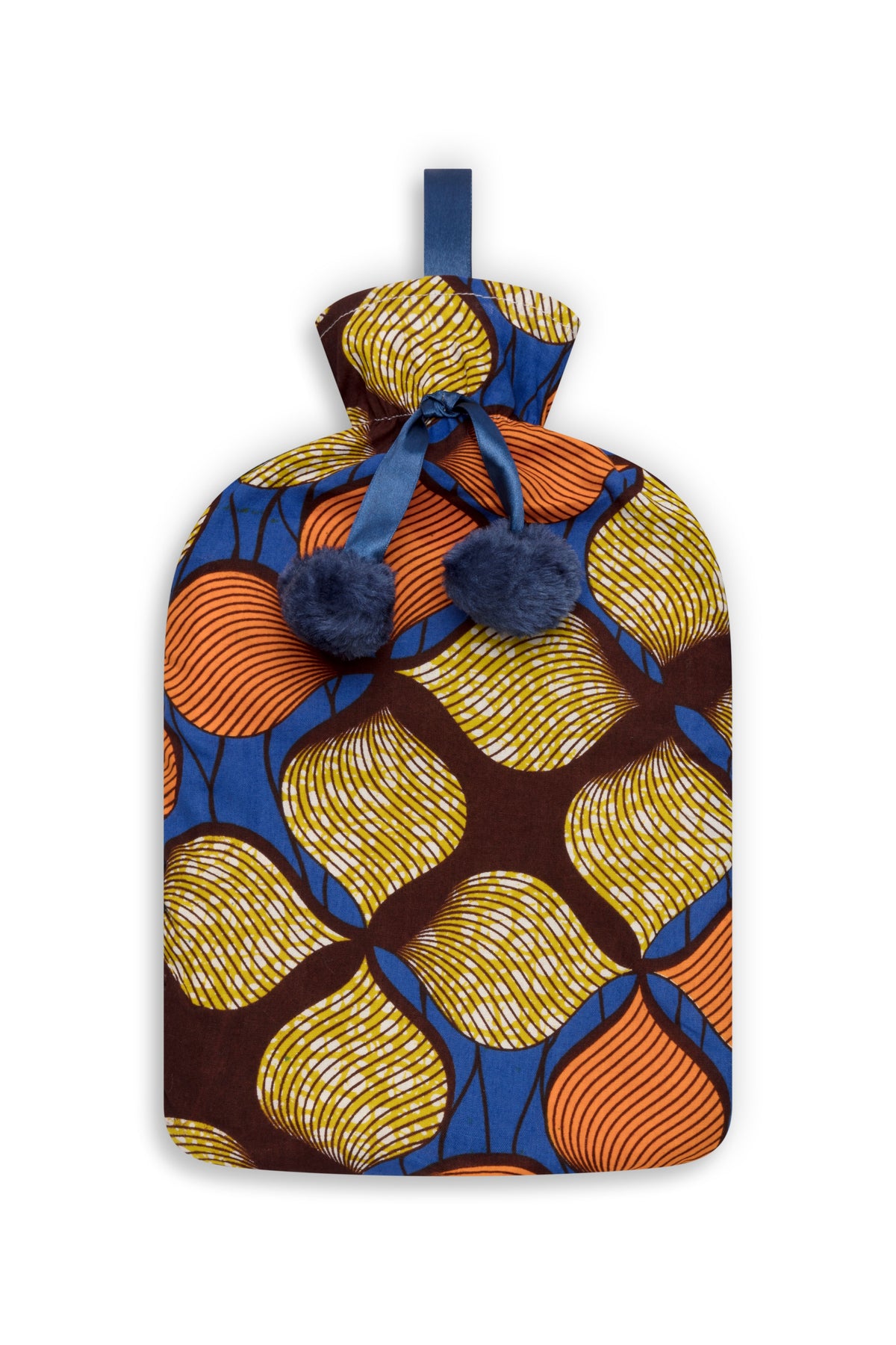 African Print Hot Water Bottle- Blue Onion - OHEMA OHENE AFRICAN INSPIRED FASHION