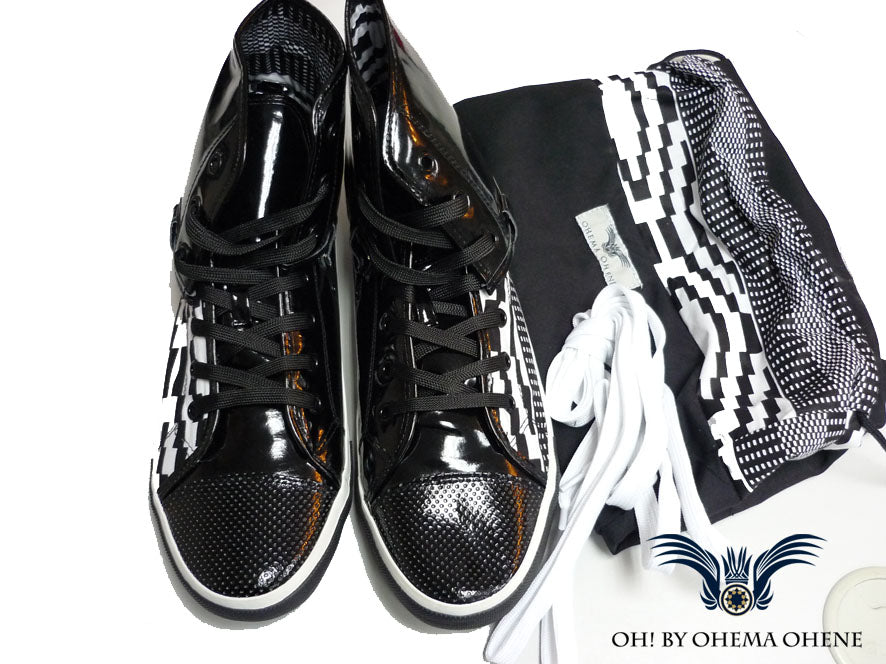 OH! Kofi African print Hi Top Sneaker-Kente - OHEMA OHENE AFRICAN INSPIRED FASHION